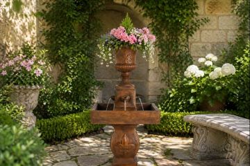4 Spill Fleur Plain Urn Fountain